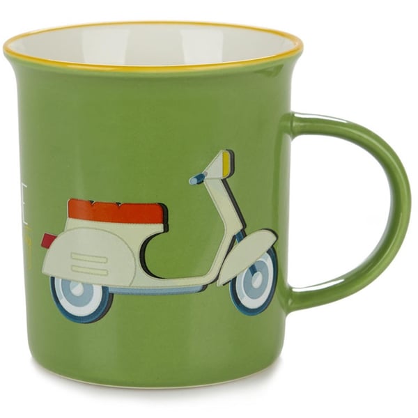 Image of Tasse BALVI mit Motiv "Roller" grün