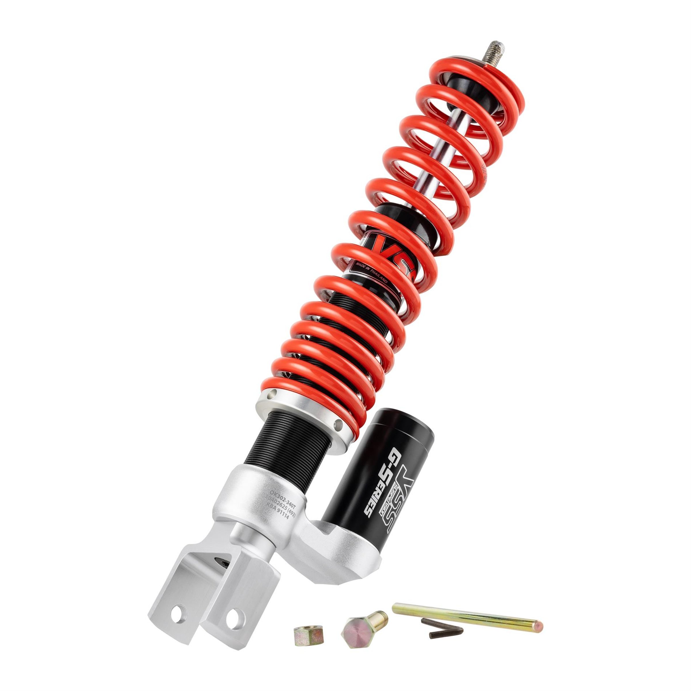 Image of Stoßdämpfer YSS Ecoline OK302-340T-04-858 hinten für Vespa 50-125/PV/ET3/125 VNB4T-TS/150 VBB2T-Super/160 GS 2°/180 SS/Rally/PX80-200/PE/Lusso/'98/MY/'11/T5 für Vespa 50-125/PV/ET3/125 VNB4T-TS/150 VBB2T-Super/160 GS 2°/180 SS/Rally/PX80-200/PE/Lusso/'98/