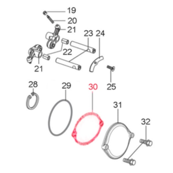 Image of Dichtung Zylinderkopfabdeckung LML, SF214-0199 für LML Star 200 4T