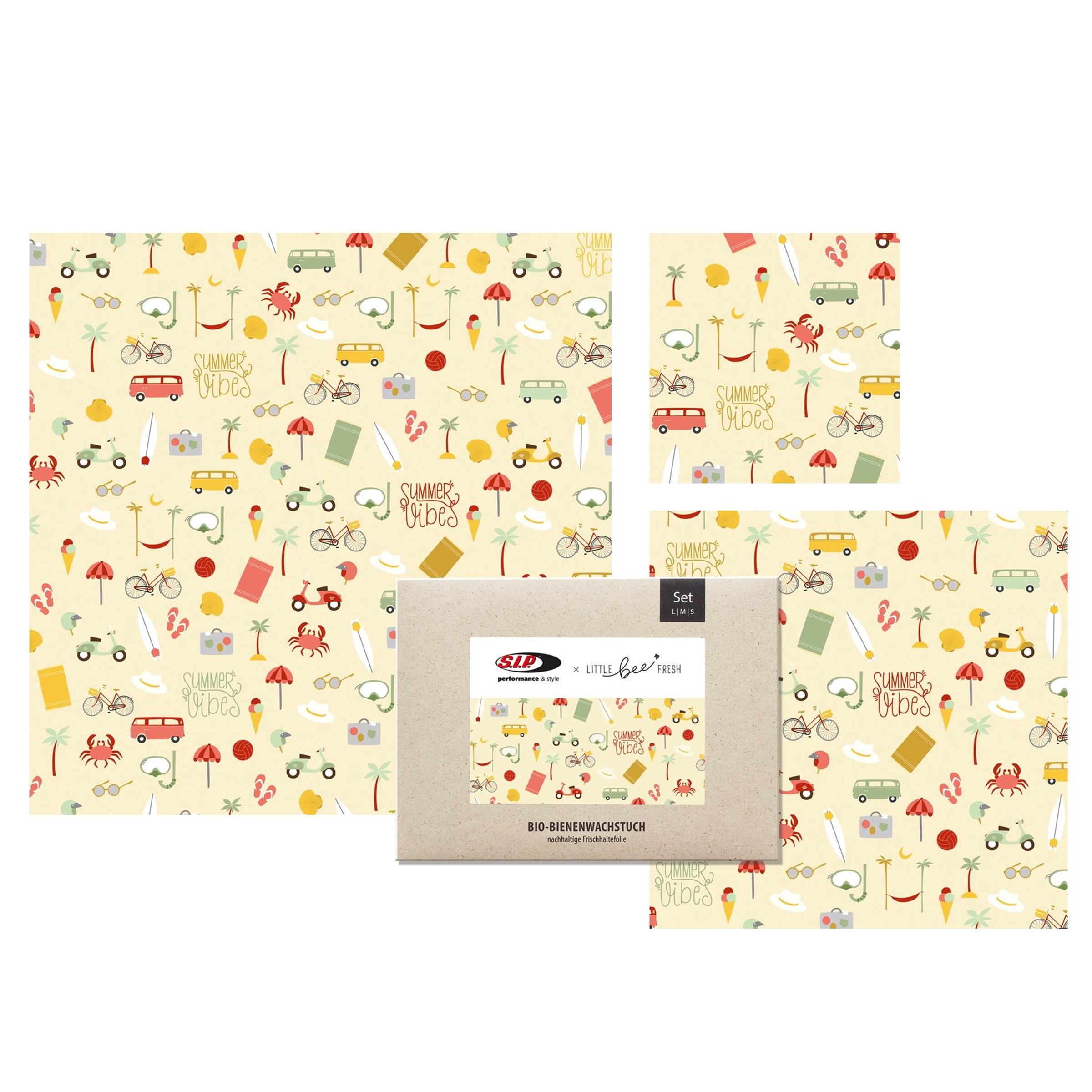 Image of Bienenwachstuch Set SIP Summer Vibes, by Little Bee Fresh