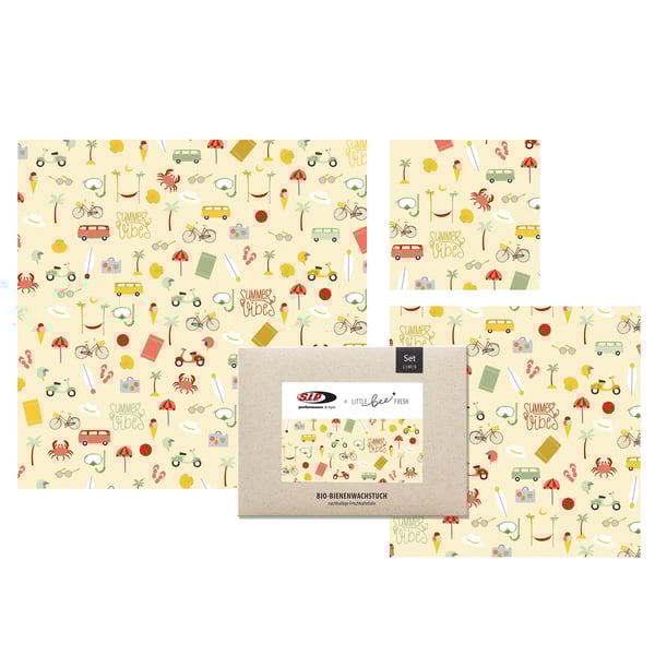 Image of Bienenwachstuch Set SIP Summer Vibes, by Little Bee Fresh