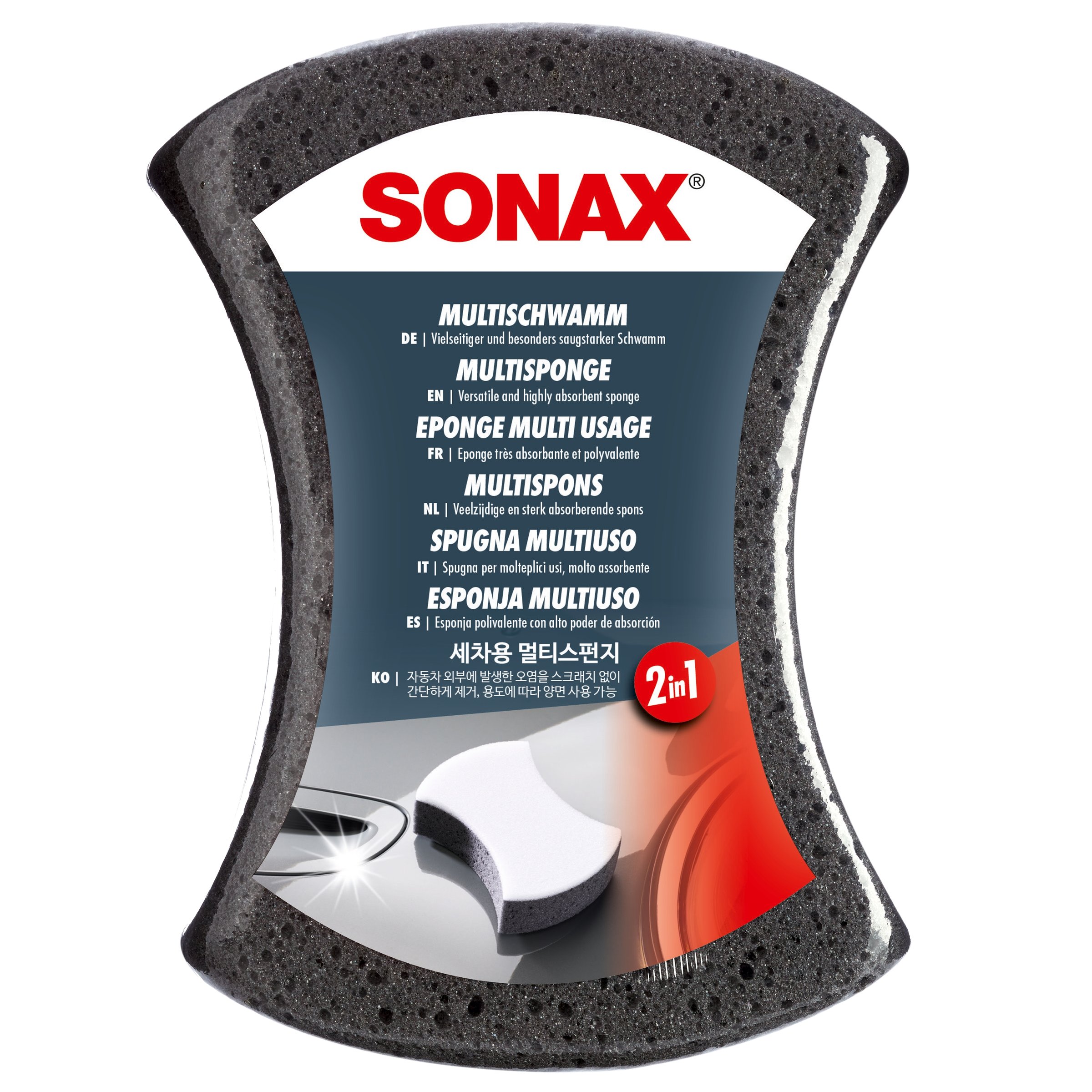 Image of Schwamm SONAX MultiSchwamm 2 in 1 für Reinigung für Reinigung