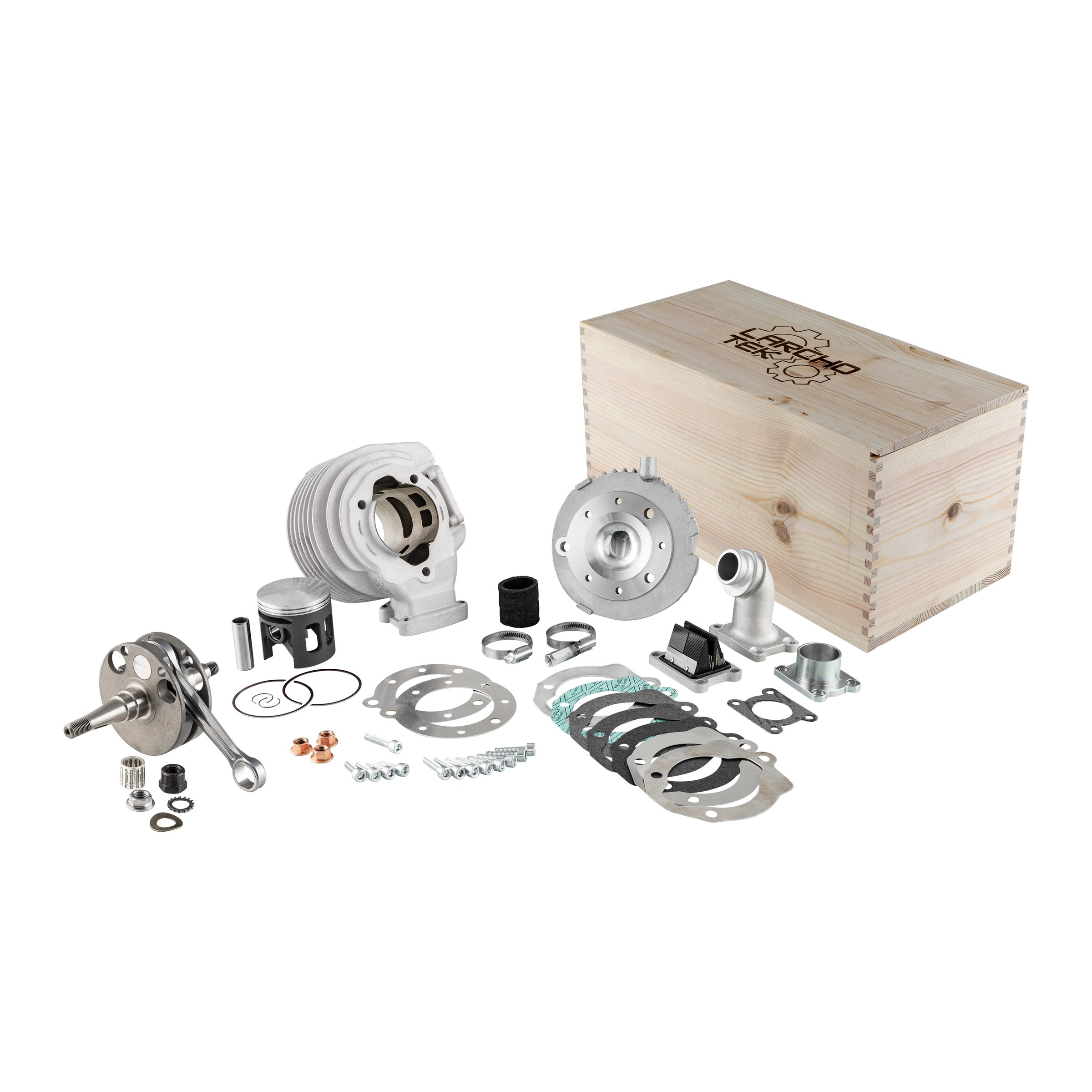 Image of Rennzylinder Kit LARCHOTEK DOLOMITI 187 ccm mit Kurbelwelle "Passo Rollo Signature" für Vespa 125 VM/VN/ACMA/150 VB/VGL1/VL für Vespa 125 VM/VN/ACMA/150 VB/VGL1/VL für Vespa 125 VM/VN/ACMA/150 VB/VGL1/VL