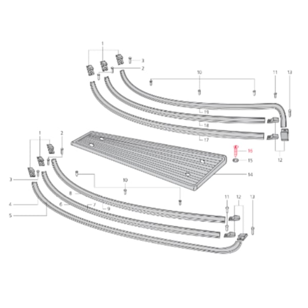 Image of Schraube Mittelteil Durchstieg 4,2X15 mm, Kreuzschlitz, LML für LML Star 125-200 4T/Star Deluxe 125-150 4S/Speedy