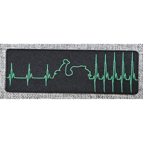 Image of Aufnäher mit Motiv Vespa GTS "Hearbeat" Motorroller