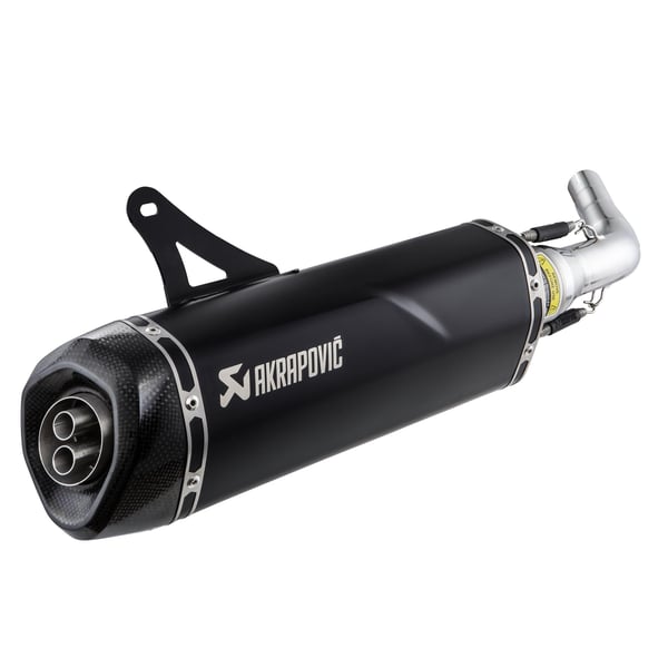 Image of Rennauspuff AKRAPOVIC SLIP-ON Black Edition 2020 S-VE3SO9-HRSSBL - 126419 für Vespa GTS/GTS Super/GTV/GT 60 125-300ccm i.e. 4T LC