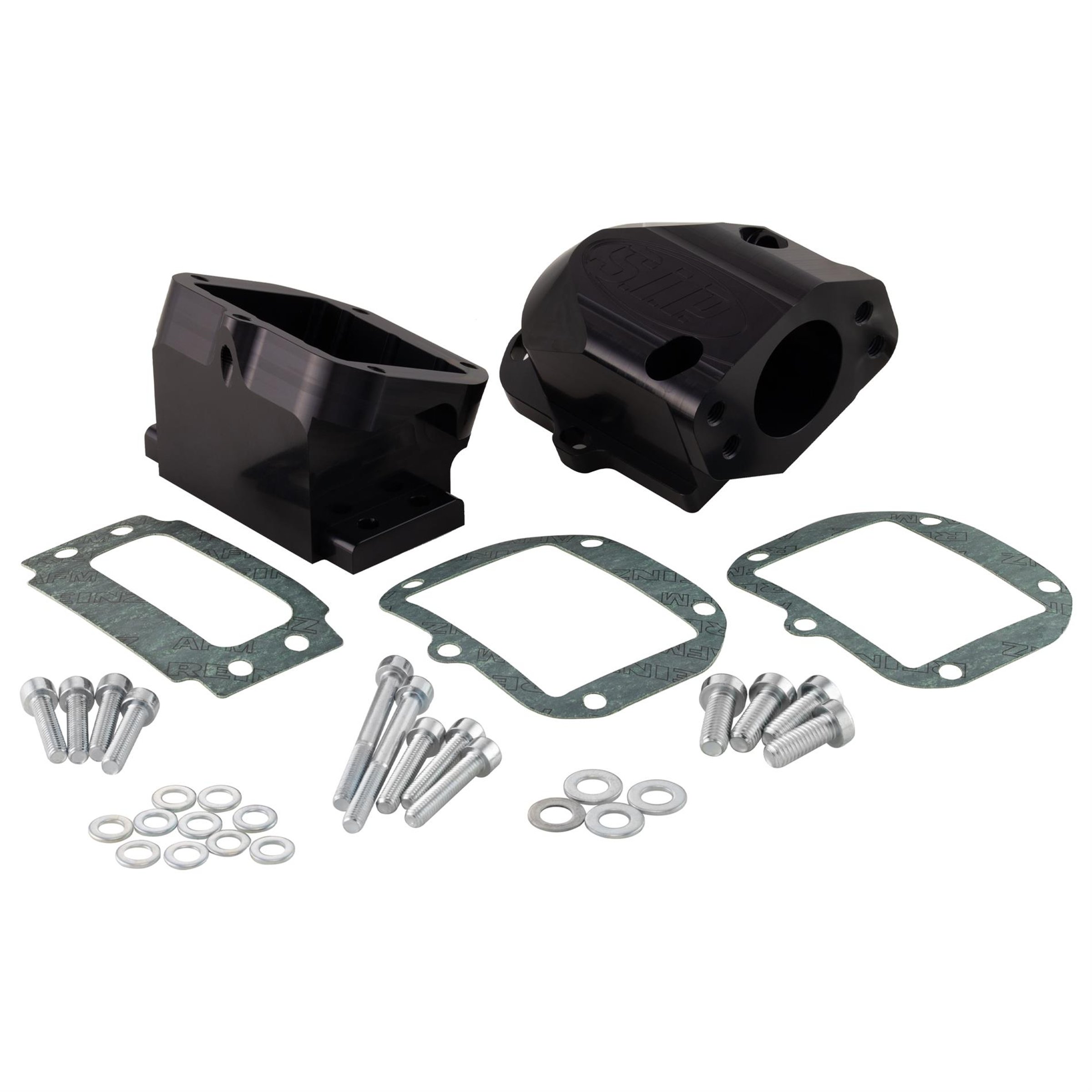 Image of Ansaugstutzen SIP PERFORMANCE 6-Klappen schwarz, Schriftzug graviert für Vespa 125 VNA-TS/150 VBA-Super/160 GS/180 SS/Rally/PX80-200/PE/Lusso/T5 für Vespa 125 VNA-TS/150 VBA-Super/160 GS/180 SS/Rally/PX80-200/PE/Lusso/T5