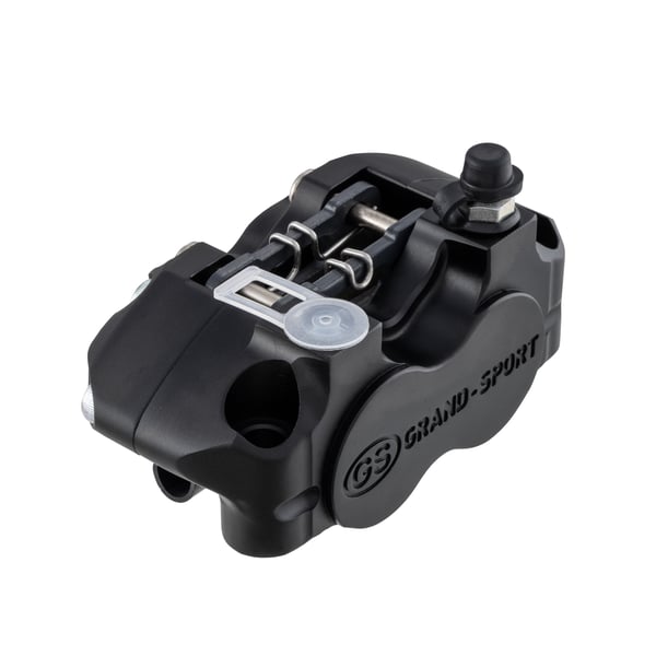 Image of Bremszange GRAND-SPORT RADIAL Black Edition, für GRIMECA Scheibenbremse Classic NT/PX'98/MY 20mm mit Achsaufnahme Radial 82mm, vorne für Vespa 50-125/PV/ET3/PK/S/SS/XL/XL2/125 VNA -TS/150 VBA-Super/Rally/PX/PE/T5/Cosa