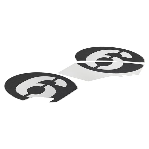 Image of Aufkleberdekorset PIAGGIO "6" vorne & hinten 2H003368 für Vespa GTV Sei Giorni 300 ('19-)