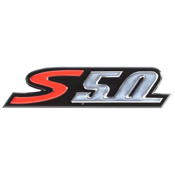 Image of Schriftzug S 50 Seitenhaube rechts 656229 - 654722 für Vespa S 50ccm