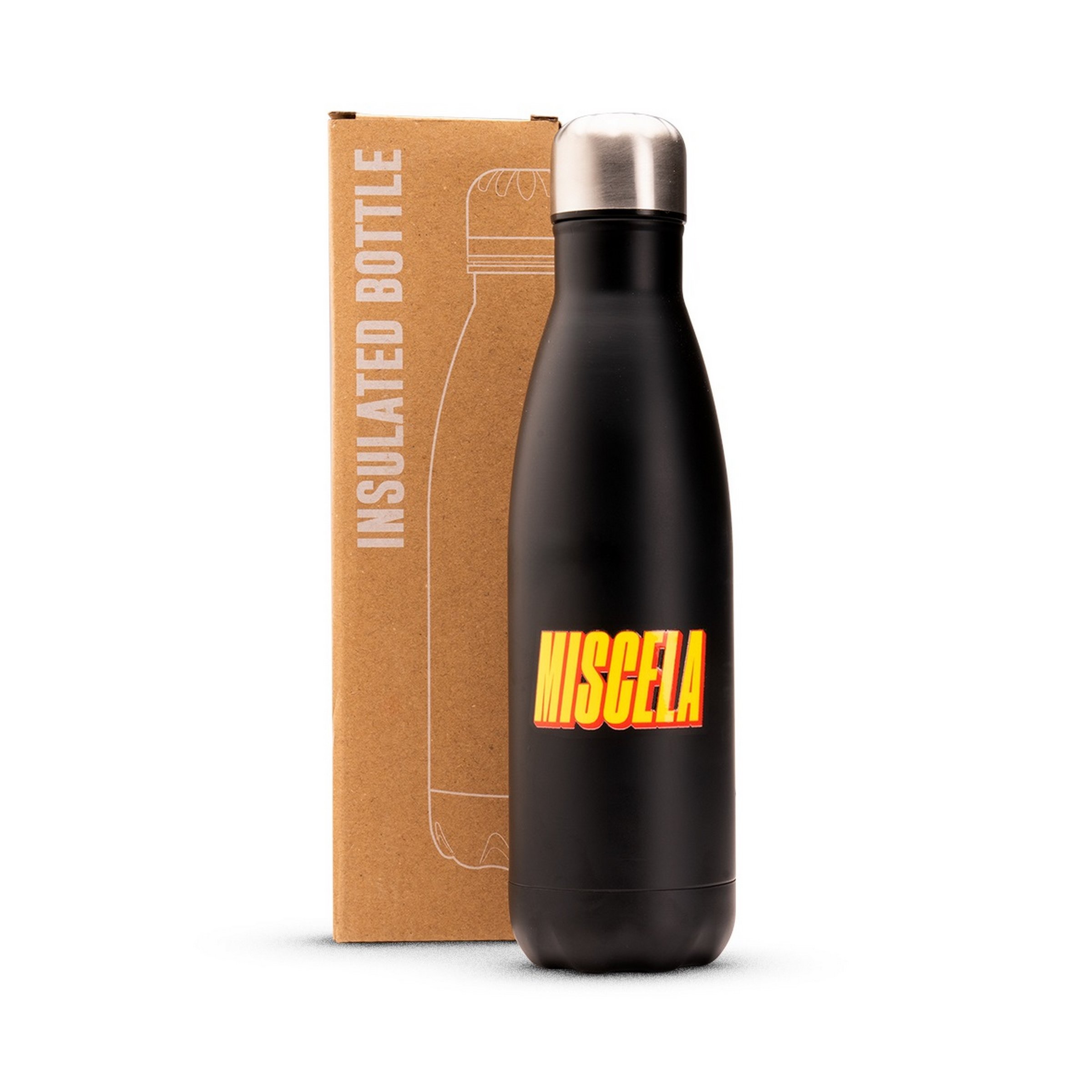 Image of Thermoflasche MALOSSI MISCELA schwarz/gelb