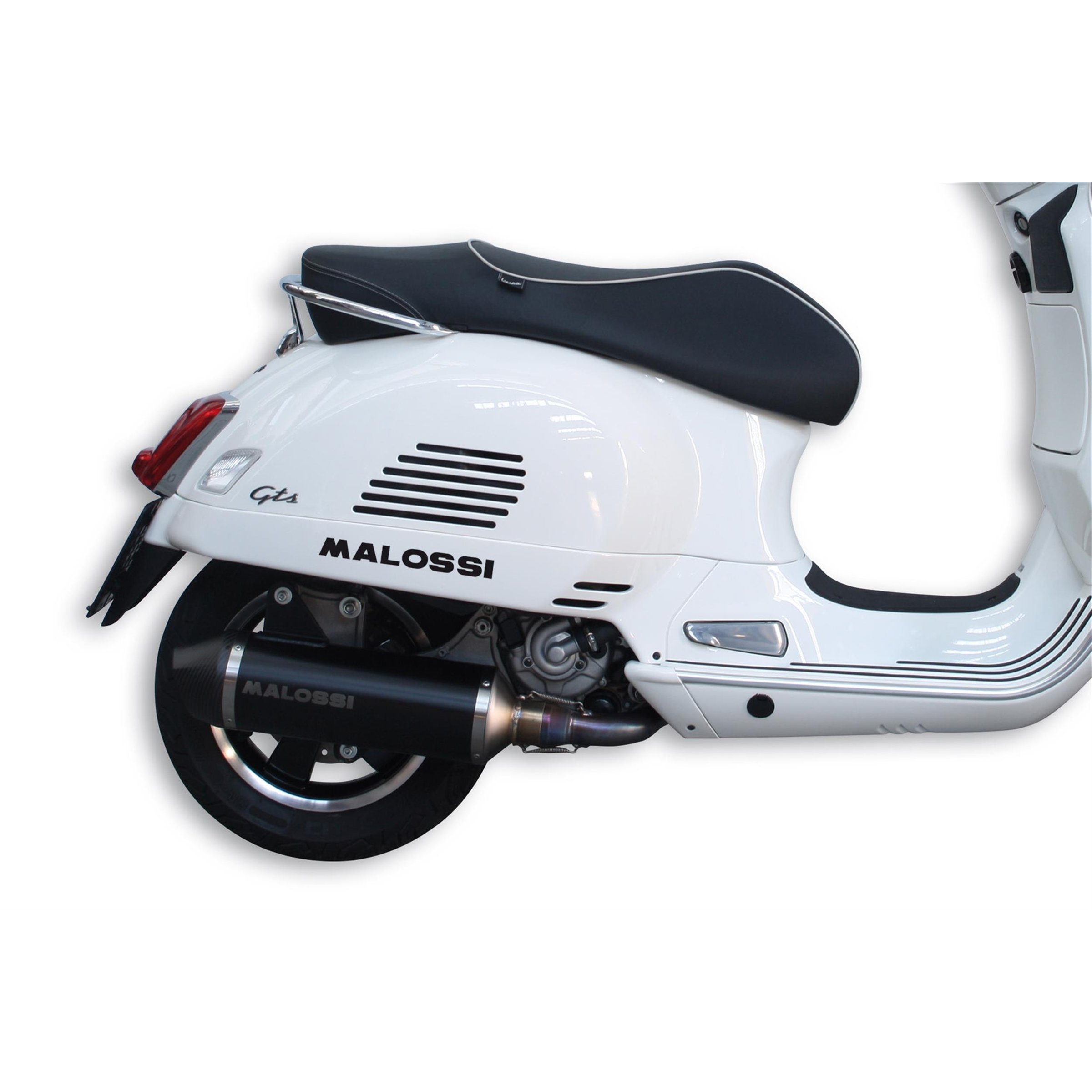 Image of Rennauspuff MALOSSI RX Black Edition 3218016 für Vespa GTS/GTS Super/GTV 300ccm (`16-`20) für Vespa GTS/GTS Super/GTV 300ccm (`16-`20)