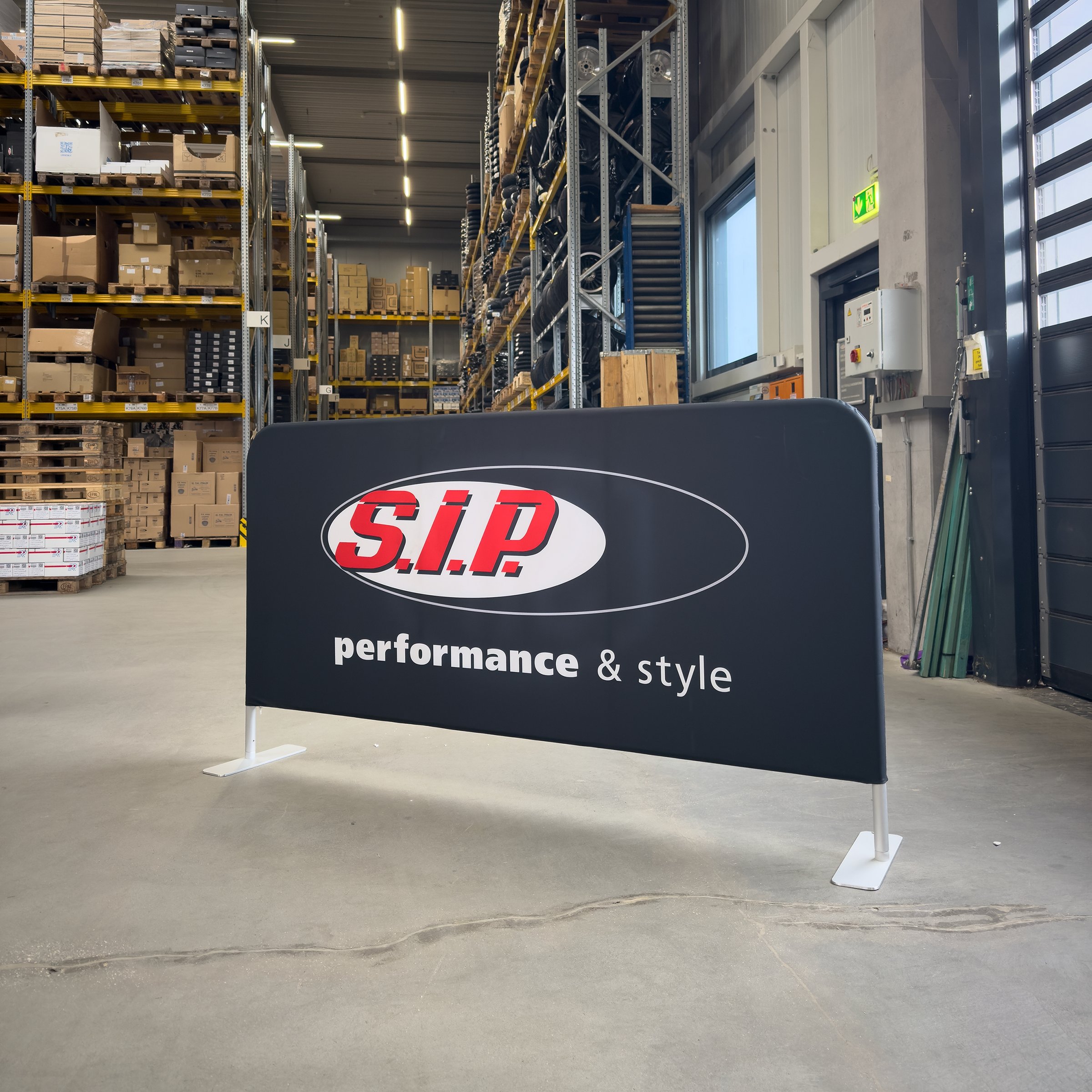 Image of Zipper-Wall Absperrständer SIP mit Motiv SIP schwarz