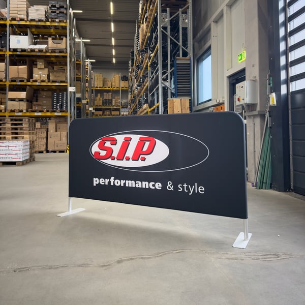 Image of Zipper-Wall Absperrständer SIP mit Motiv SIP schwarz