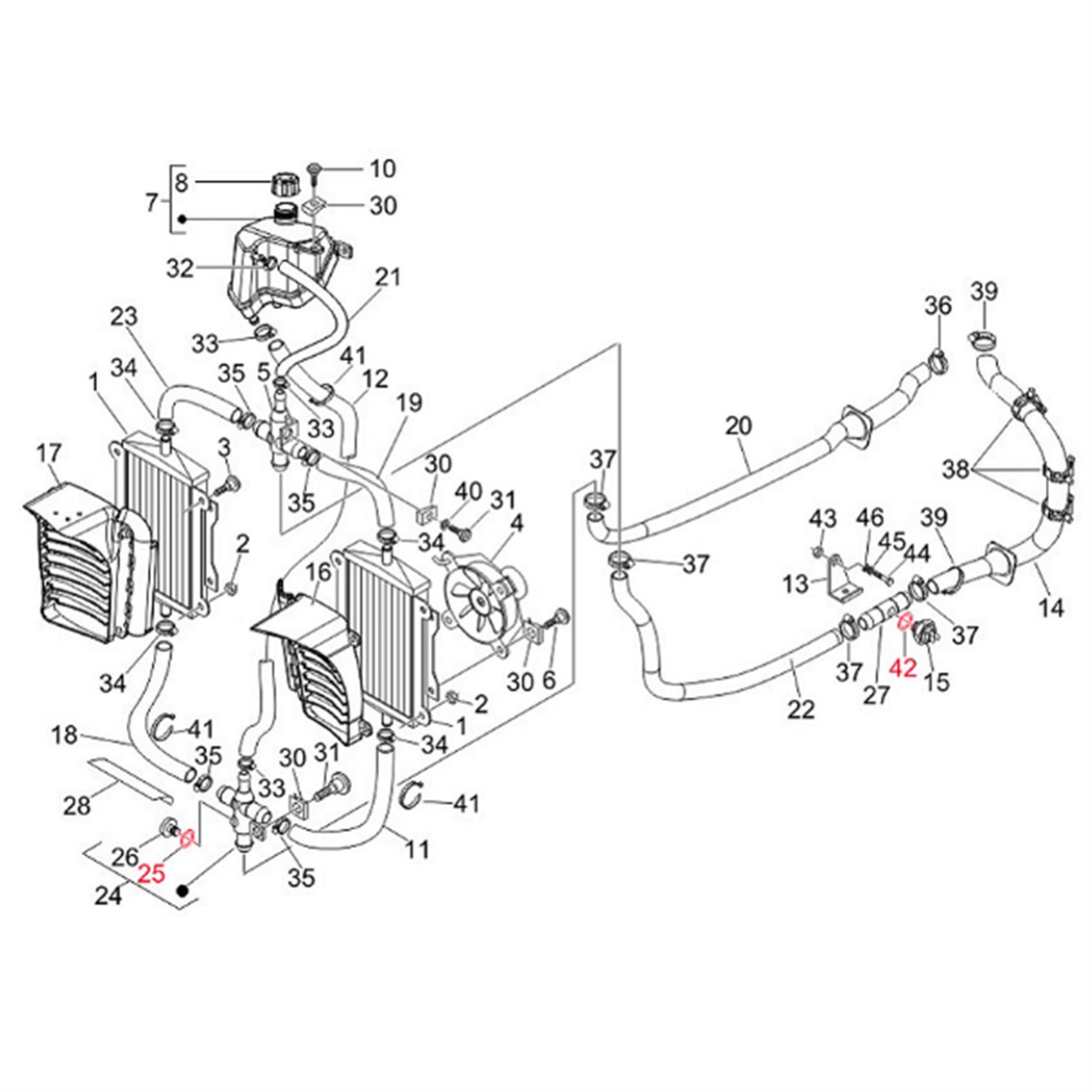 Image of Dichtring PIAGGIO Kühlschlauchverbinder (d) 2,0mm, 168077 für Vespa GTS/GTS Super/GTV/GT 60/GT/GT L 125-300ccm für Vespa GTS/GTS Super/GTV/GT 60/GT/GT L 125-300ccm