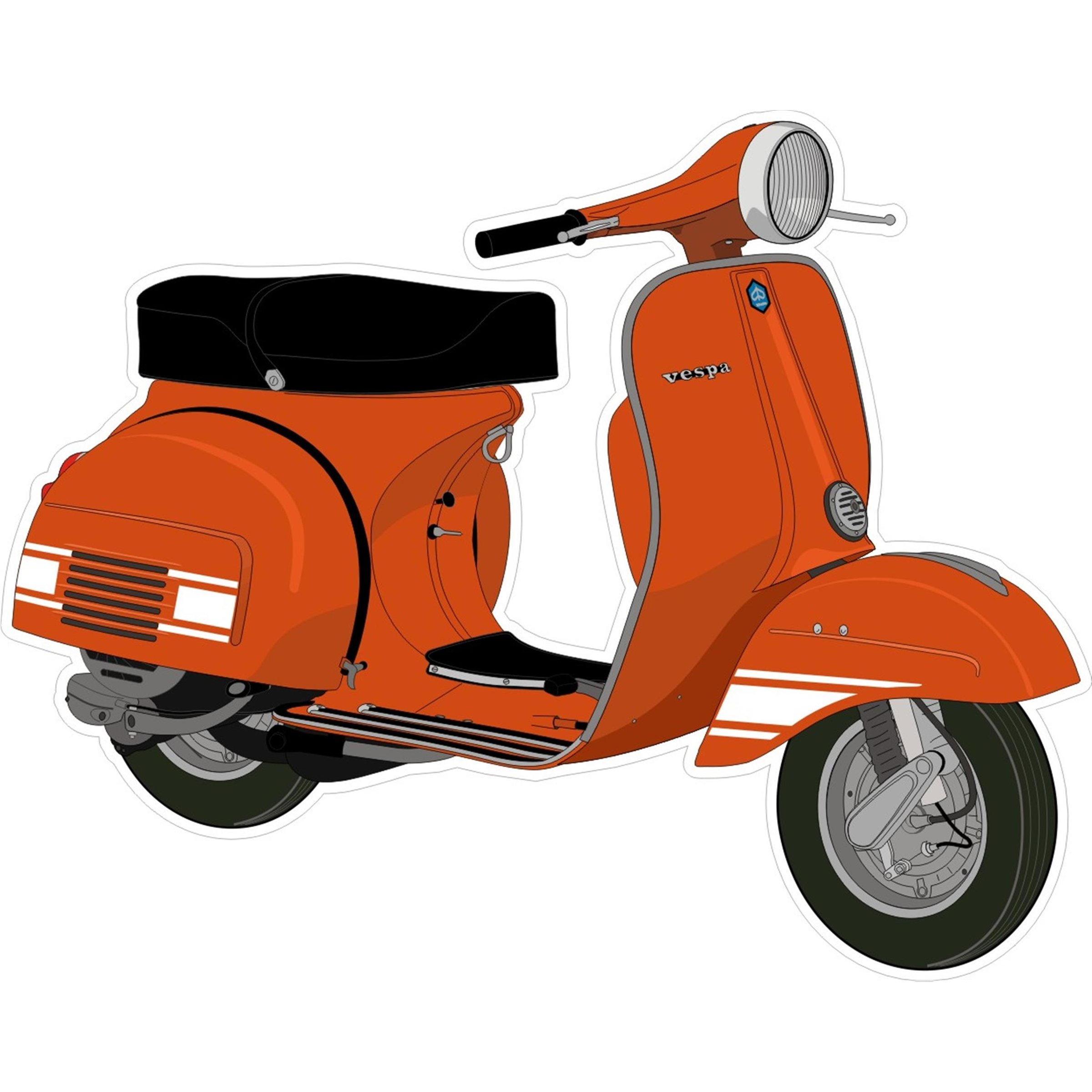 Image of Aufkleber mit Motiv Vespa Rally 200 Motorroller