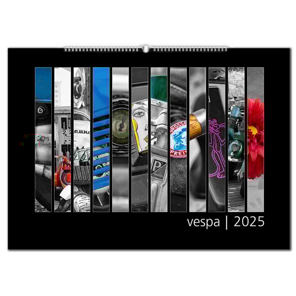 Image of Kalender Colorkey mit Motiv VESPA 2025 Motorroller Limited Edition