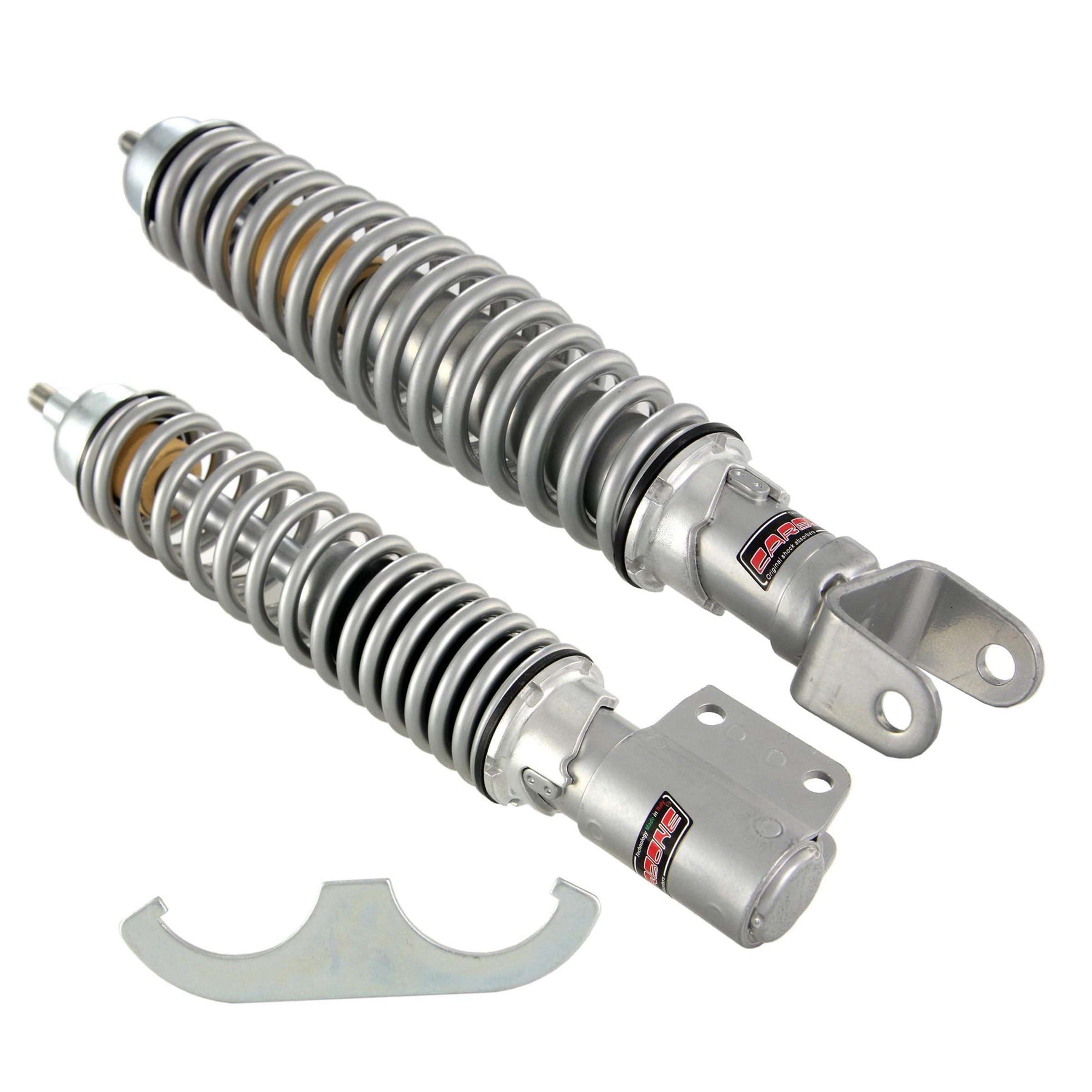 Image of Stoßdämpferkit CARBONE Sport vorne & hinten für Vespa P80-150X/P200E/PX80-200E/Lusso/'98/MY/'11/T5 für Vespa P80-150X/P200E/PX80-200E/Lusso/'98/MY/'11/T5