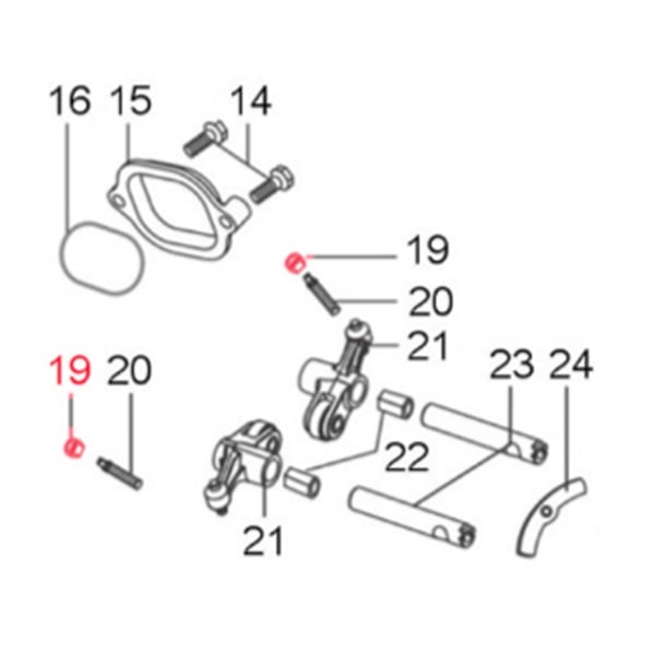 Image of Mutter, Einstellschraube, LML für LML Star 125-200 4T/Star Deluxe 125-150 4S/Speedy