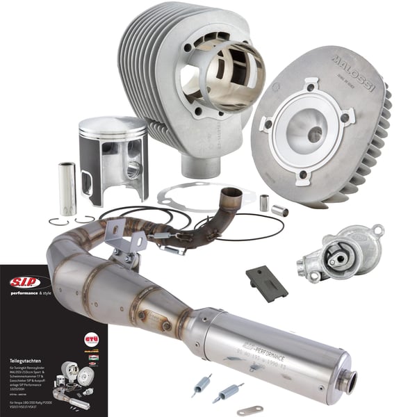 Image of Tuningkit SIP MALOSSI 210 ccm SPORT "Legal" für Vespa 200 Rally/P200E/PX200 E/Lusso