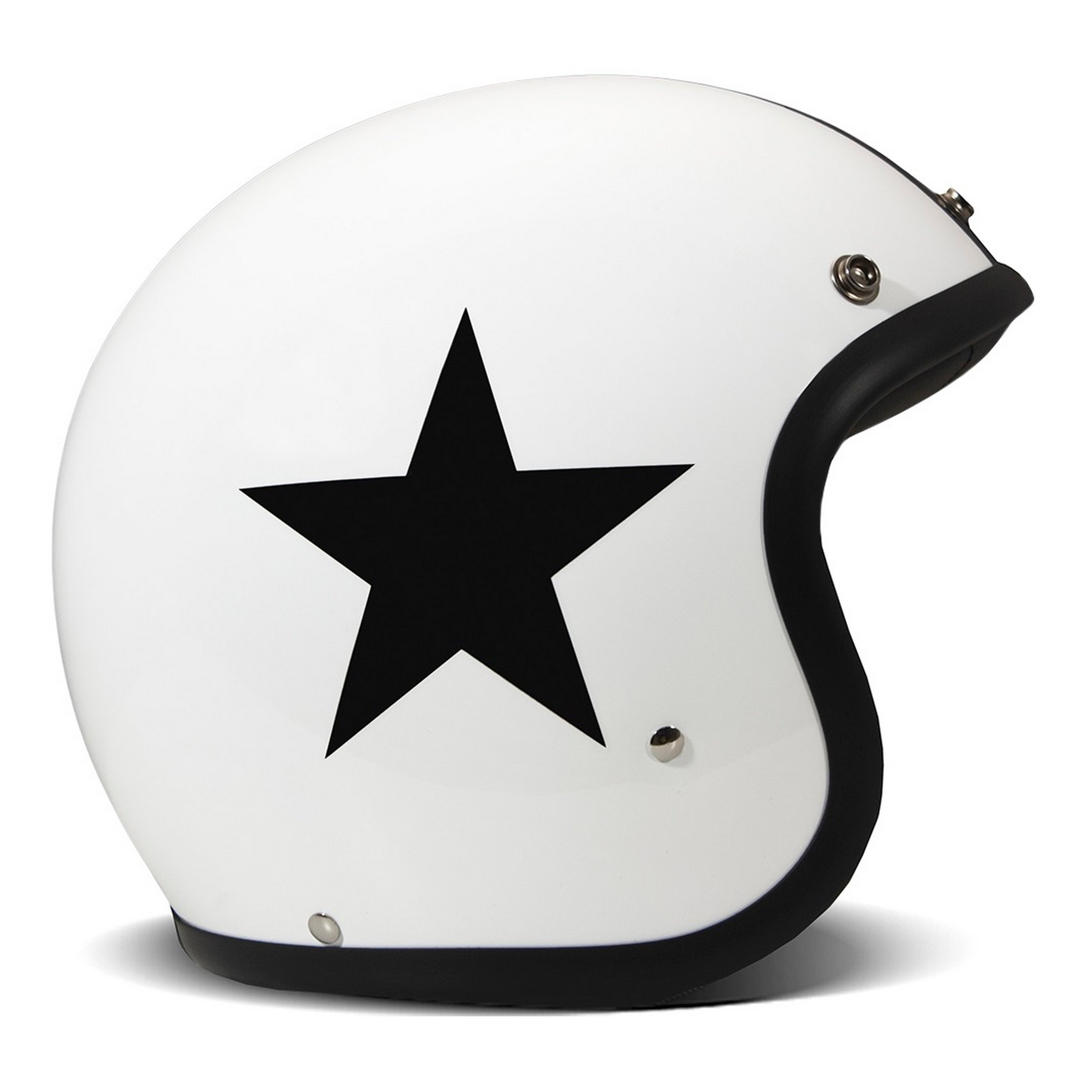 Image of Helm DMD RETRO Star White, weiß glänzend, Gr. M, 56-57cm Jethelm Jethelm