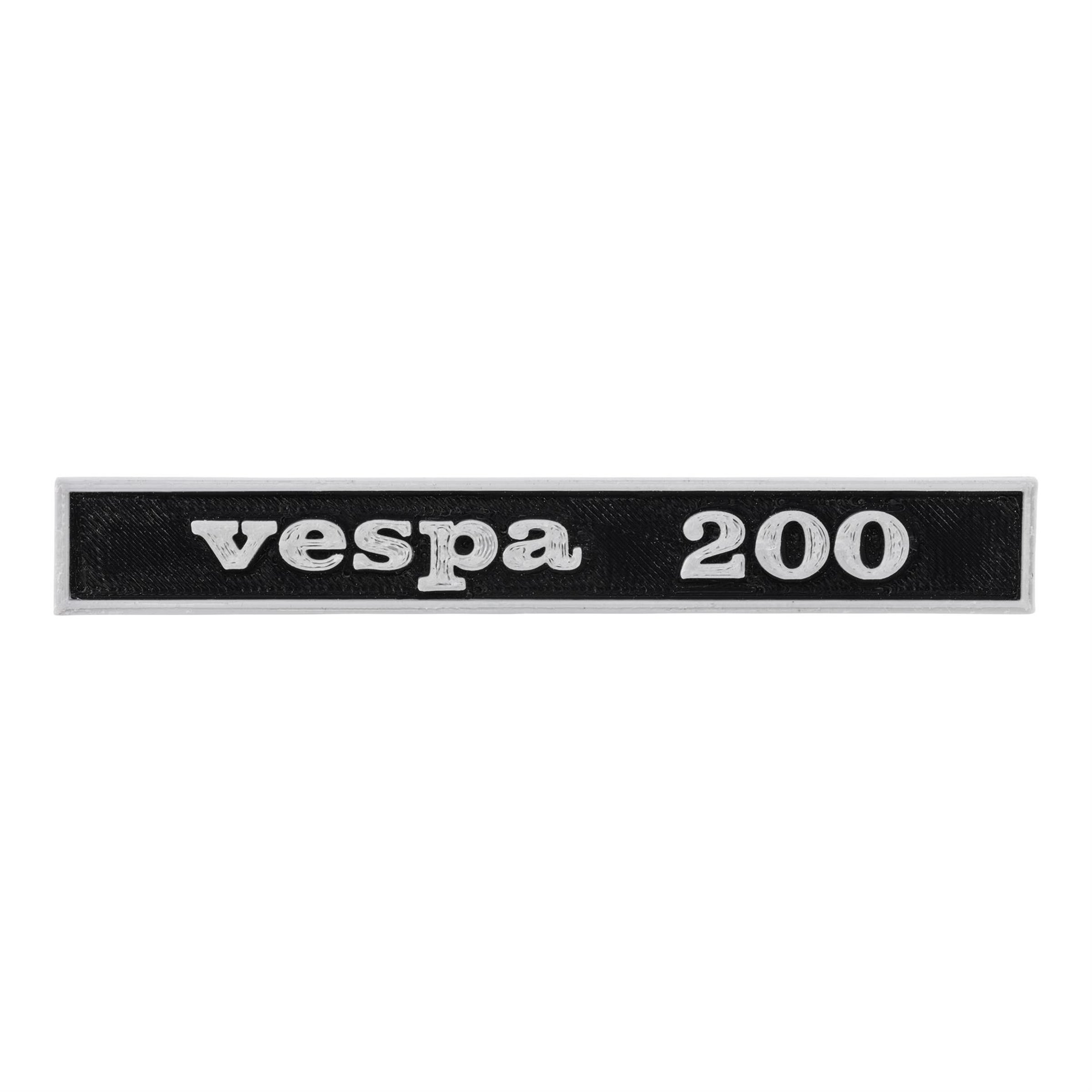 Image of Schriftzug V.TEC Vespa 200 Heck hinten für Vespa 50 R, V5A1T 828604 -> für Vespa 50 R, V5A1T 828604 ->