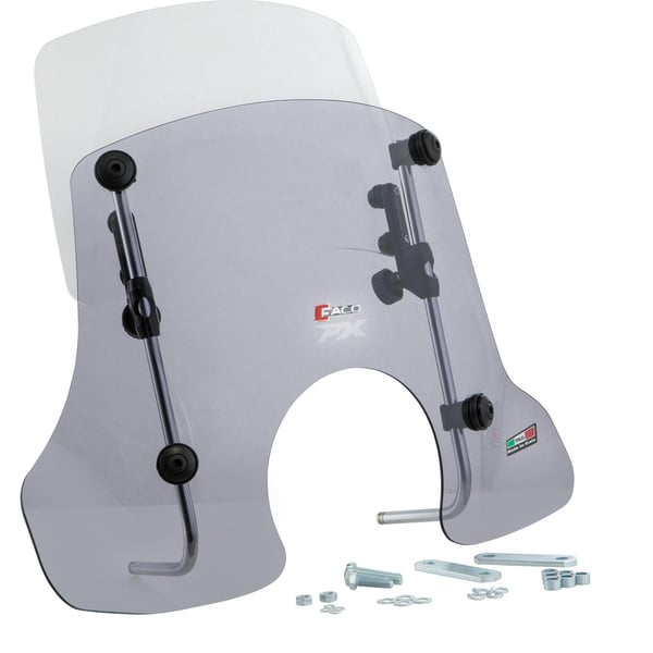 Image of Windschild FACO "Twin-Screen" für Vespa PX80-200/PE/Lusso/'98/MY/'11