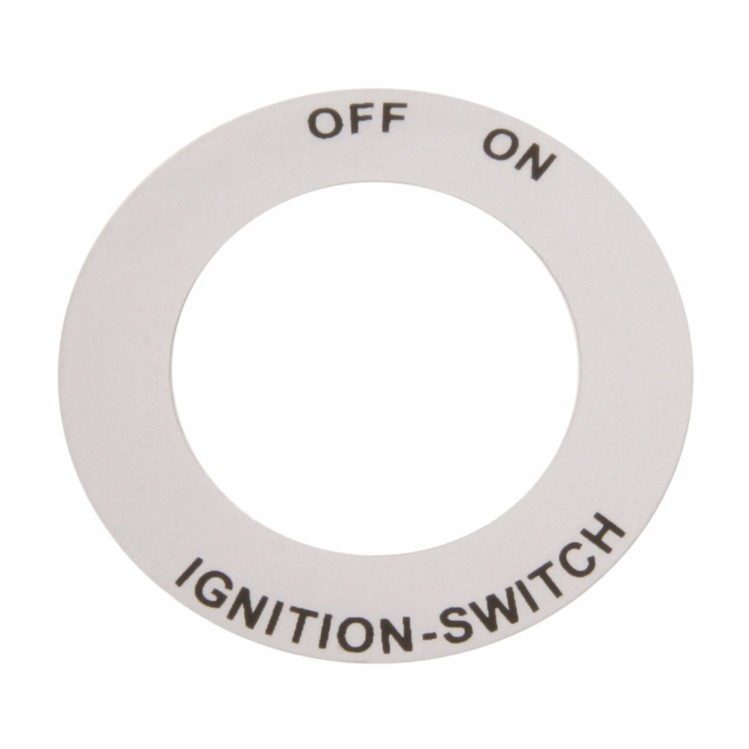 Image of Aufkleber mit Motiv "OFF-ON", Zündschloss für Vespa 100 2°/125 PV ET3/200 Rally 2°/P80-150X/P150S/P200E/PX80-125 E für Vespa 100 2°/125 PV ET3/200 Rally 2°/P80-150X/P150S/P200E/PX80-125 E