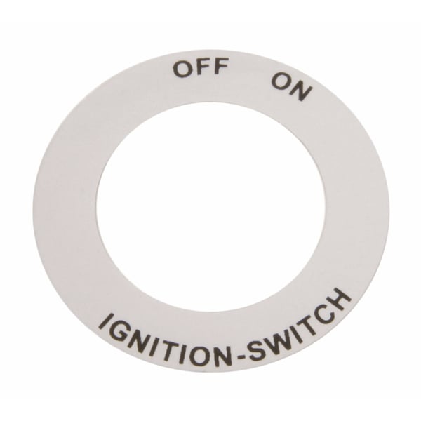 Image of Aufkleber mit Motiv "OFF-ON", Zündschloss für Vespa 100 2°/125 PV ET3/200 Rally 2°/P80-150X/P150S/P200E/PX80-125 E