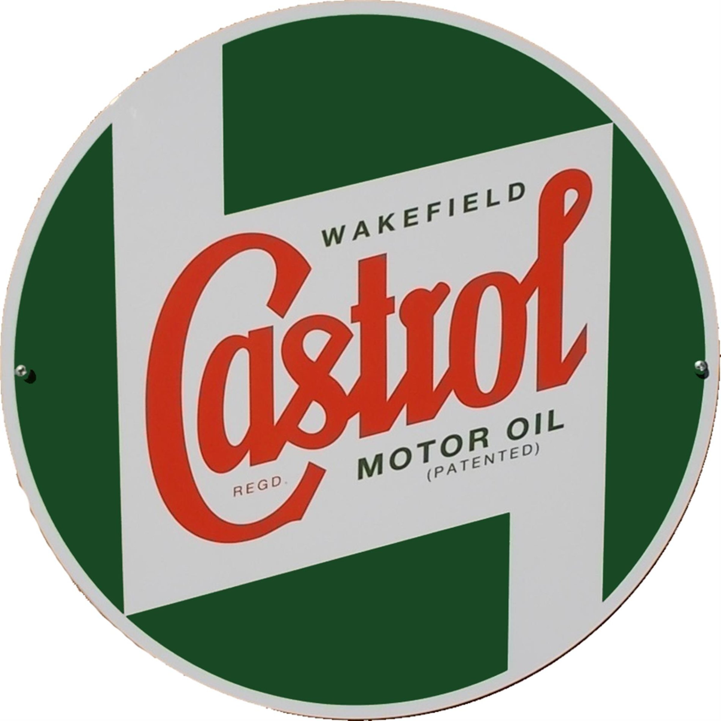 Image of Reklame Blechschild CASTROL CLASSIC Logo