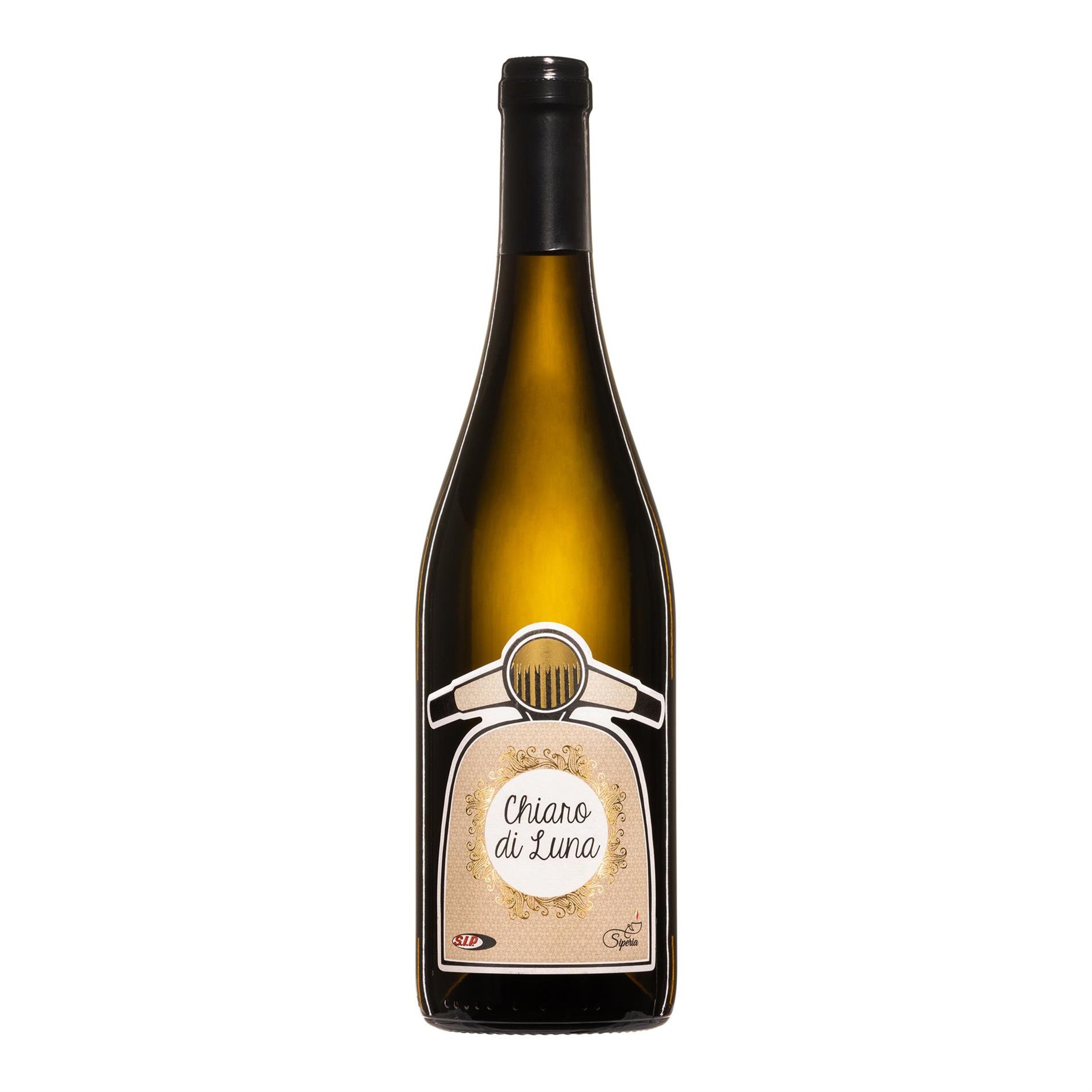 Image of Weißwein SIP „Chiaro di Luna“, mit Motiv Vespa Motorroller