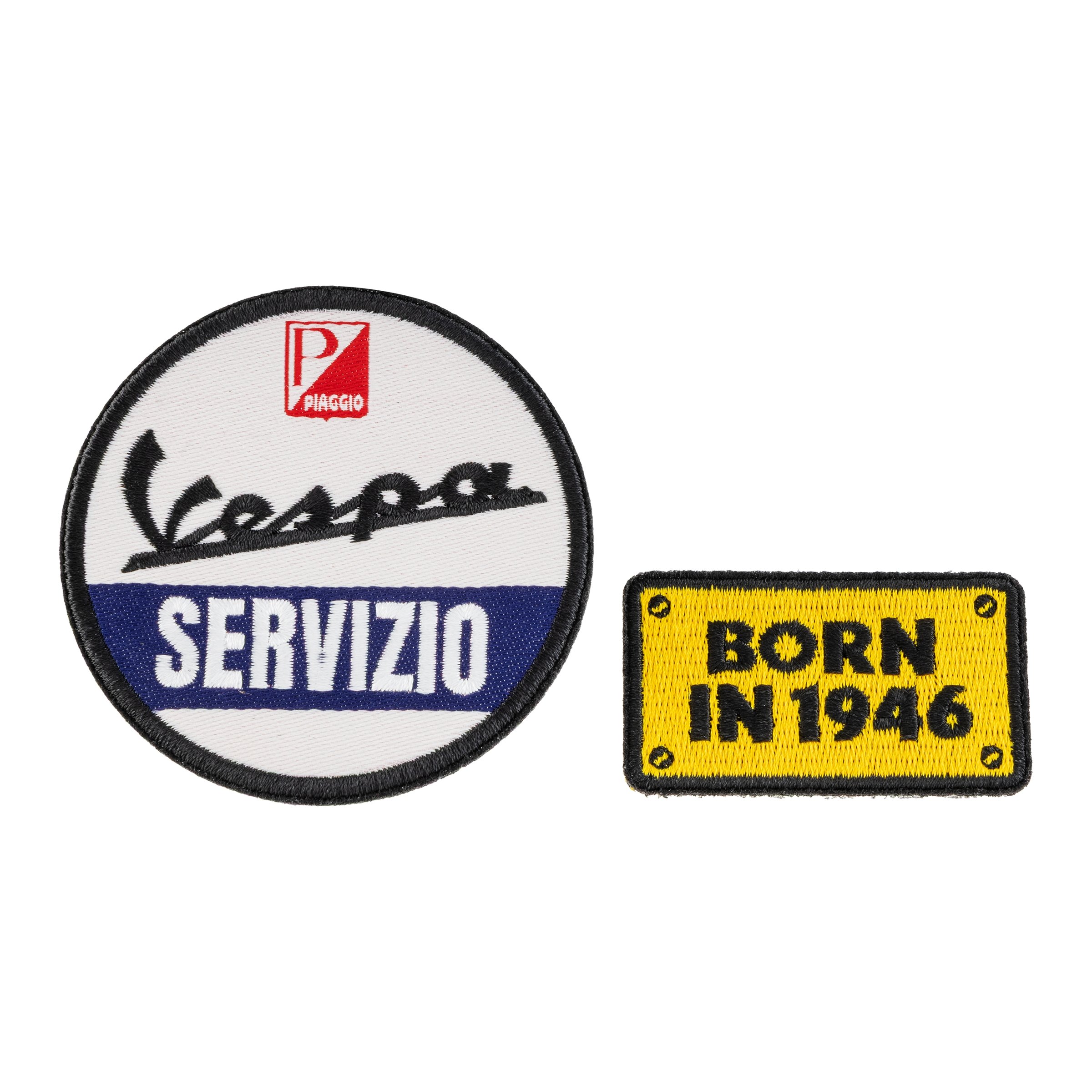 Image of Aufnäherset PIAGGIO Vespa 80 Jahre, Servizio