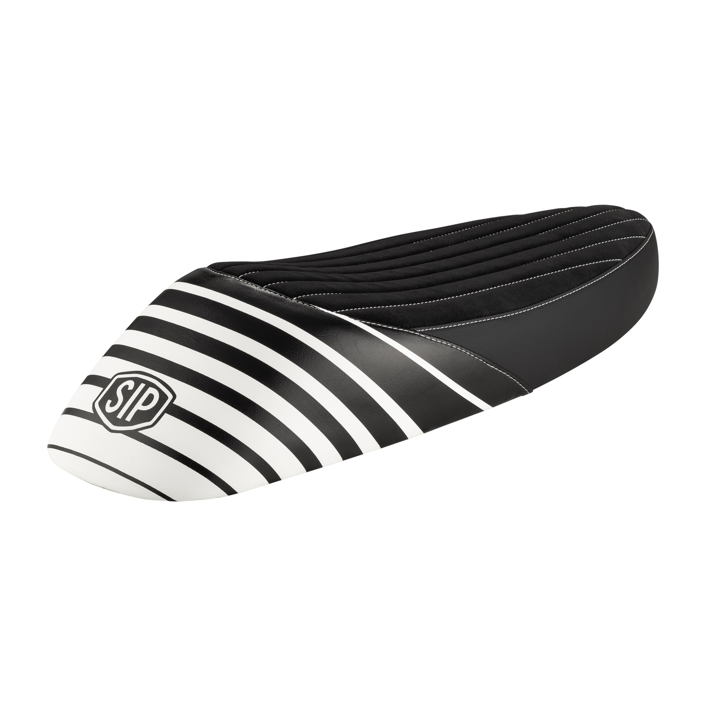 Image of Sportsitzbank NISA HIVE schwarz / weiß für Vespa PX80-150X /PX80-200E/P200E für Vespa PX80-150X /PX80-200E/P200E