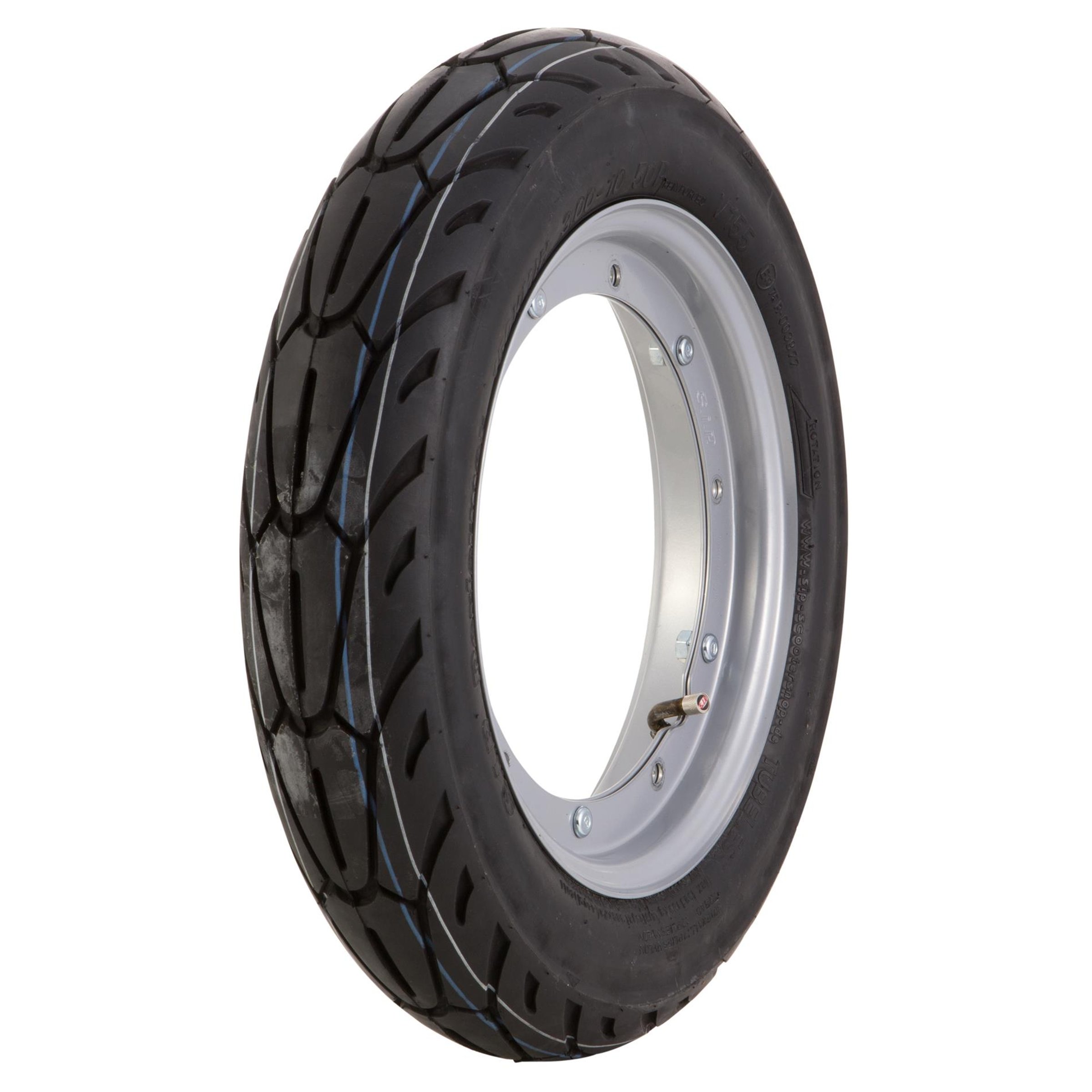 Image of Komplettrad SIP Performer 3.00-10 50P TL/TT für Vespa 50/N(D)/L (D)/R (D)/SR (D)/Special/SS/90/R/100/125/PV/ET3/PK50-125/S/XL/XL2 für Vespa 50/N(D)/L (D)/R (D)/SR (D)/Special/SS/90/R/100/125/PV/ET3/PK50-125/S/XL/XL2