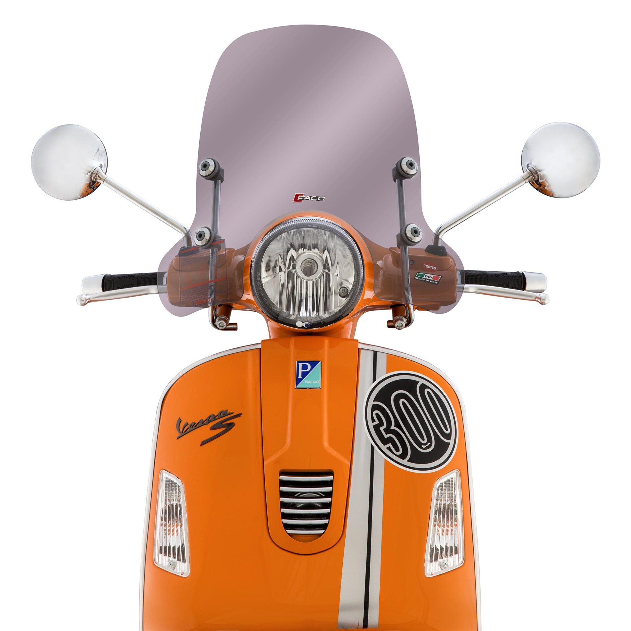Image of Windschild FACO für Vespa GTS/GTS Super/GT/GT L 125-300ccm für Vespa GTS/GTS Super/GT/GT L 125-300ccm