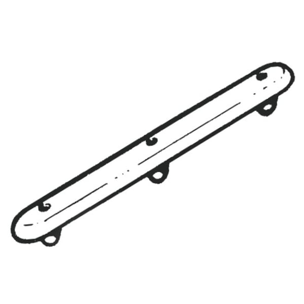 Image of Gummileiste, Kotflügel, vorne, 143705 für PIAGGIO CIAO/PX/SC 50ccm 2T AC