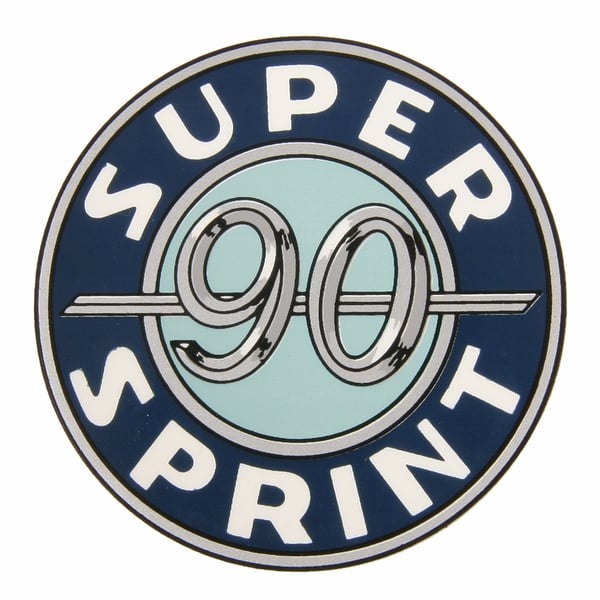 Image of Emblem mit Motiv "SUPER SPRINT 90" für Vespa 90 SS,V9SS1T 4544 ->