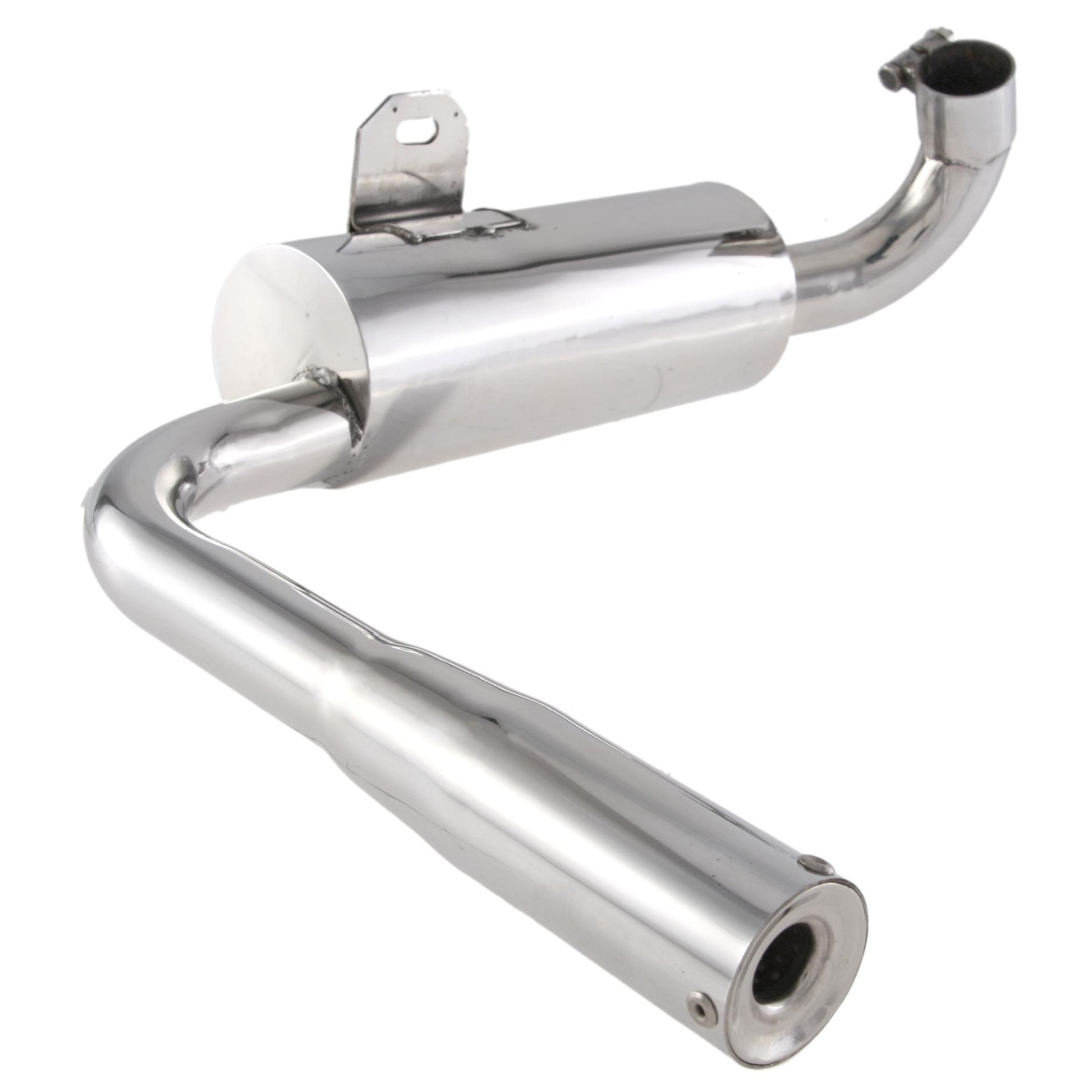 Image of Rennauspuff SIP "Vintage" Replika, Material: Edelstahl unlackiert, Farbe (ESD): chrom für Vespa 160 GS/180 SS für Vespa 160 GS/180 SS