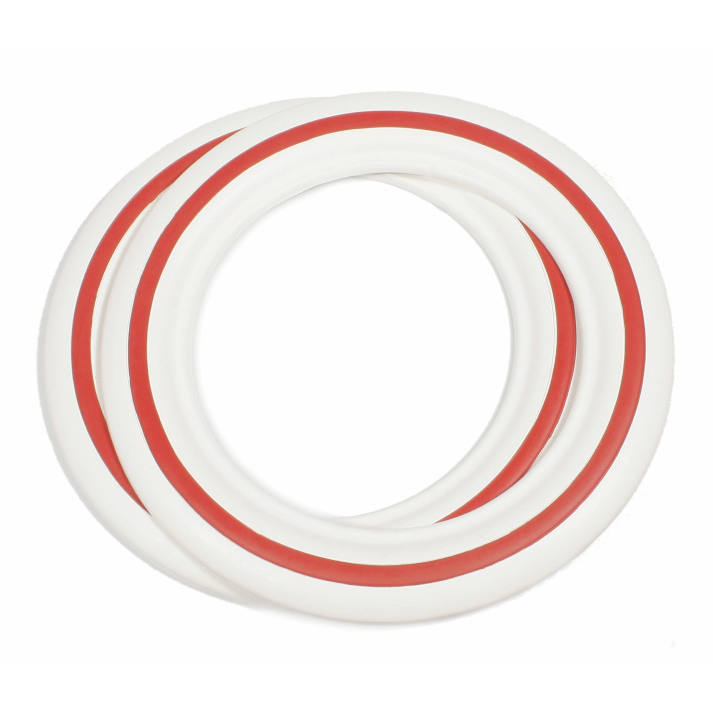 Image of Weißwandringe 10" weiß/rot
