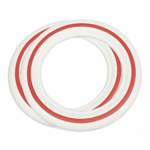 Image of Weißwandringe 10" weiß/rot