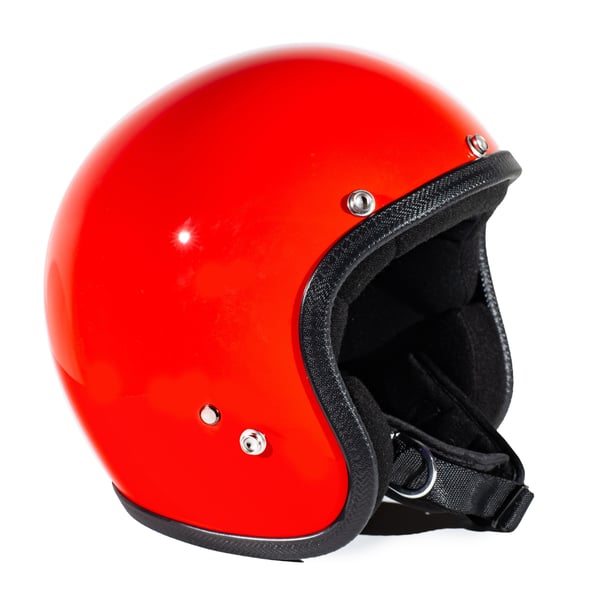 Image of Helm 70´S PASTELLO Vintage, rot, Gr. L, 59-60 Jethelm