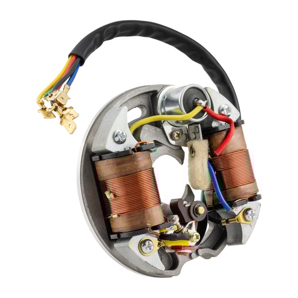 Image of Zündgrundplatte RMS Classic 6V für original Zylinder, 111764 für Vespa 50/N/L/R 1°/Special V5A2/V5B1 1°