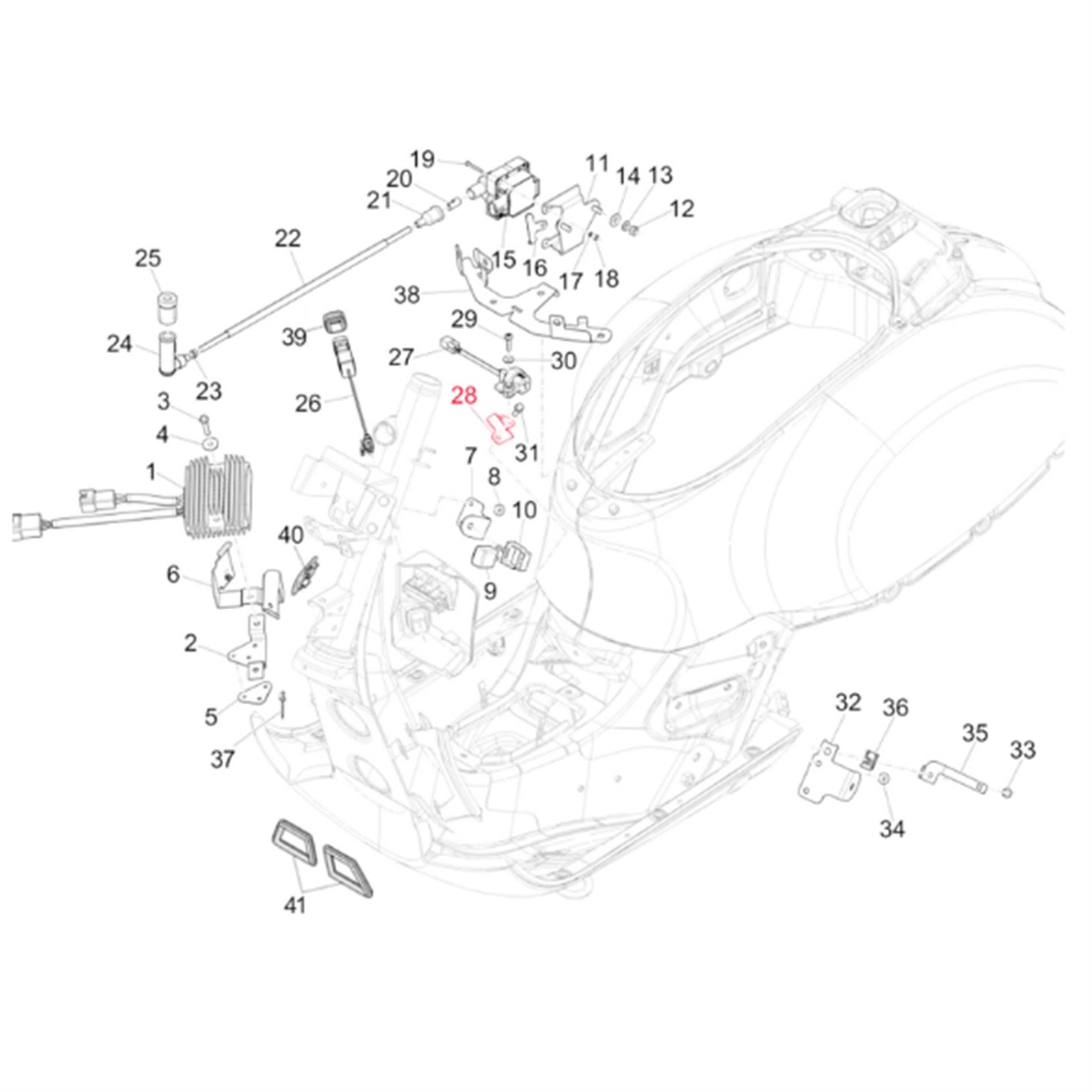 Image of Halter, Zündspule, 1D000488 für Vespa 150 GS VS1-5 für Vespa 150 GS VS1-5