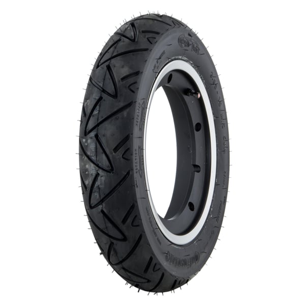 Image of Komplettrad CONTINENTAL ContiTwist 3.00-10 50M TL M/C reinforced für Vespa 50/N(D)/L (D)/R (D)/SR (D)/Special/SS/90/R/100/125/PV/ET3/PK50-125/S/XL/XL2