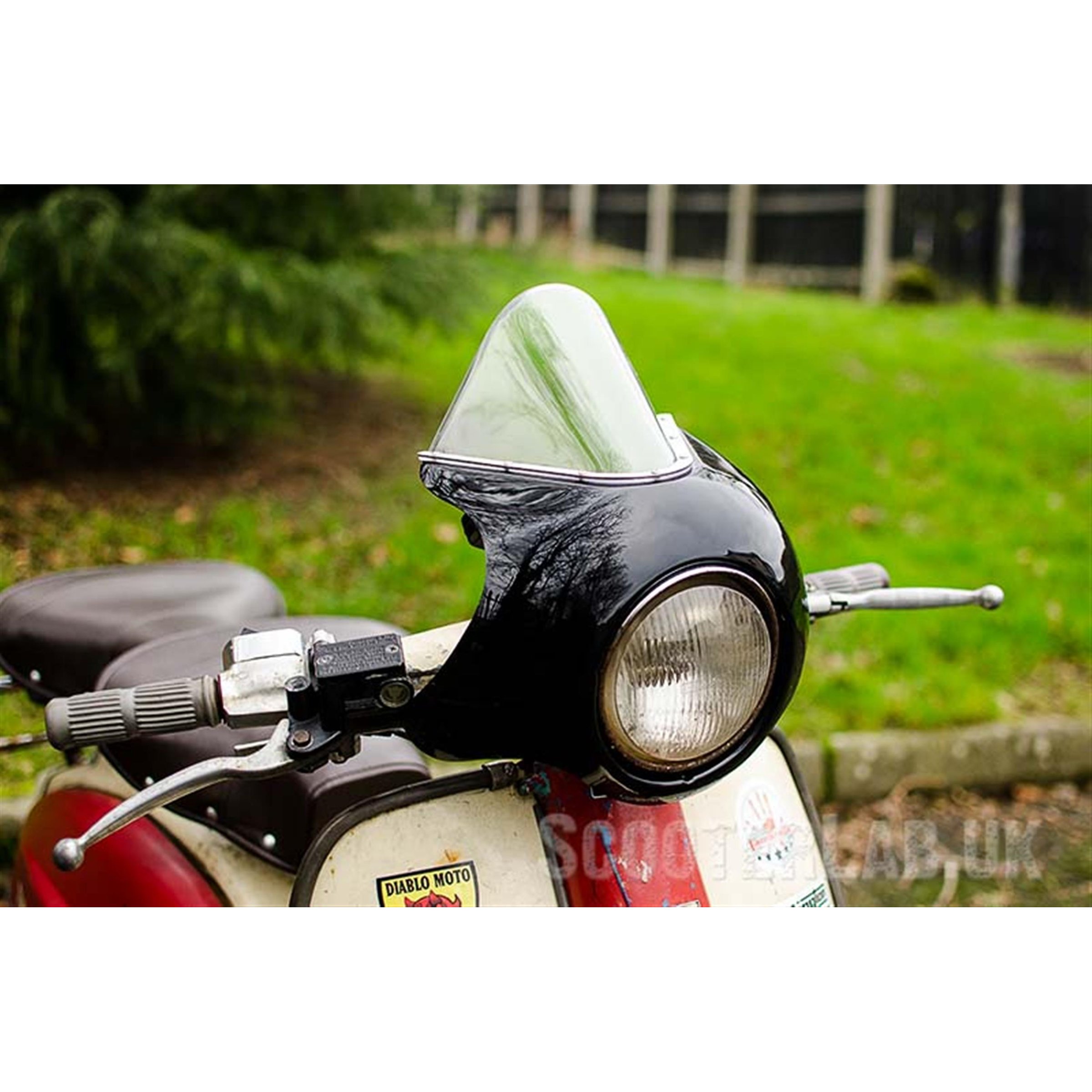 Image of Flyscreen SLUK XL5 für Lambretta 125 LI 2°-3°/150 LI 2°-3°/175 TV 2° für Lambretta 125 LI 2°-3°/150 LI 2°-3°/175 TV 2°