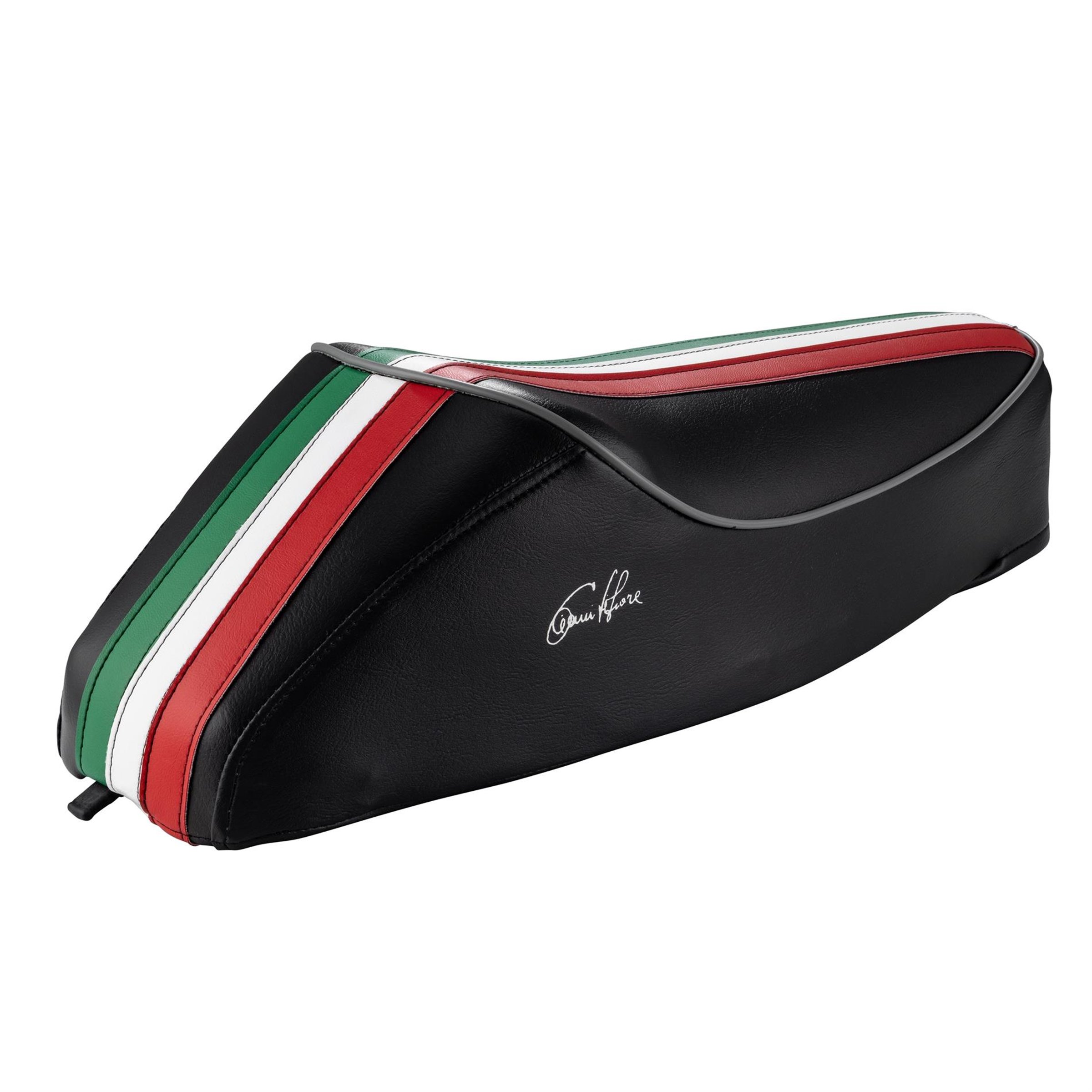 Image of Monositzbank DIEFFE "Tricolore Italy Mezzo" schwarz für Vespa 50-125/PV/ET3 für Vespa 50-125/PV/ET3