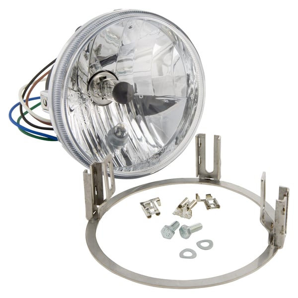 Image of Scheinwerfer JOCKEY'S BOXENSTOP Klarglas H4 rund Ø 120 mm für Lambretta 200 Jet/ Serie80