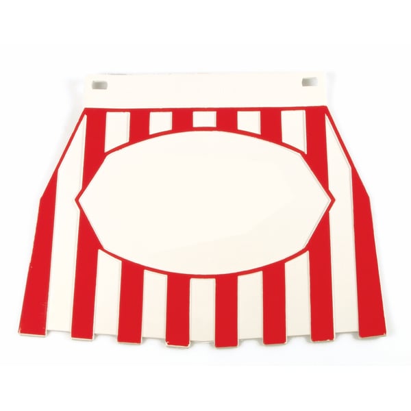 Image of Spritzlappen weiß/rot gestreift