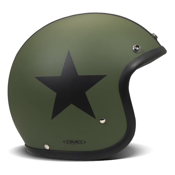 Image of Helm DMD Vintage Star Green, olivgrün matt, Gr. S, 55cm Jethelm