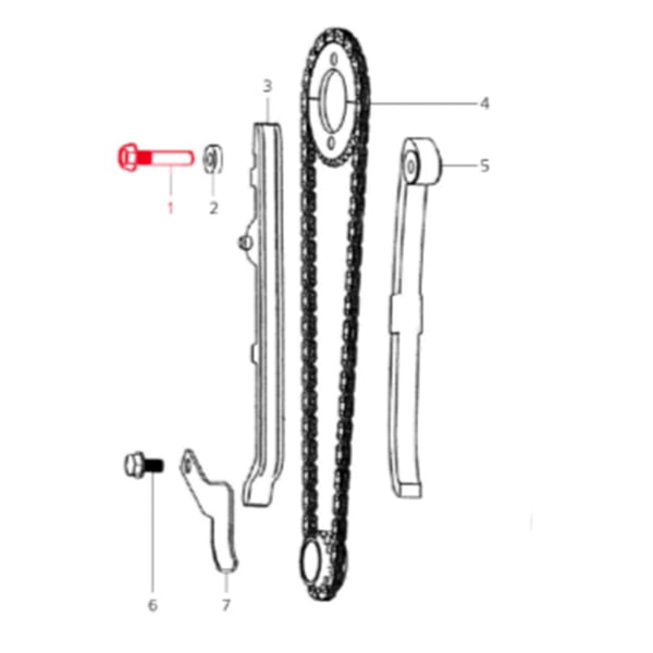 Image of Schraube Steuerkette, LML für LML Star 200 4T